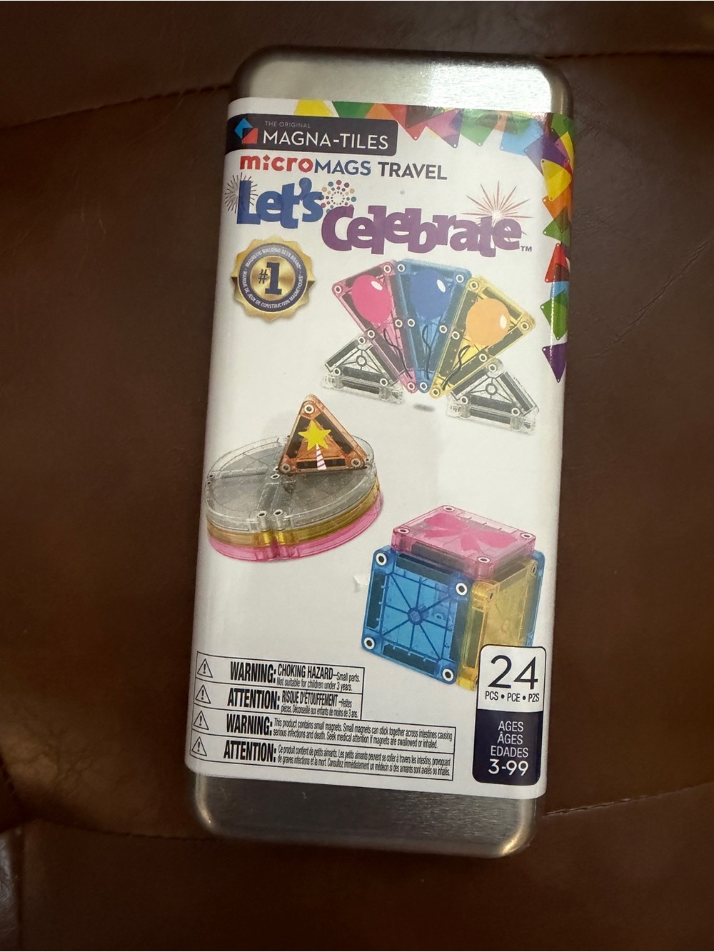 NEW Magna-Tiles microMAGS Travel Let’s Celebrate 24-Piece Building Set
